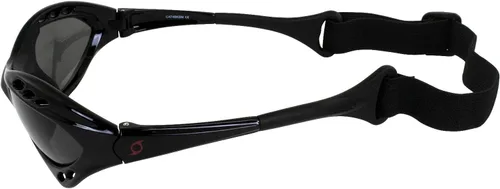 Miniatura 4 de Hurricane Eyewear Gafas flotantes polarizadas para motos acuáticas de categoría 4, 2 pares de marcos acolchados negros, lentes de espejo azul y humo