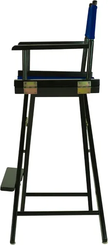 Miniatura 7 de Casual Home - Silla de director de 30 in, marco negro, lona azul rey, altura de barra