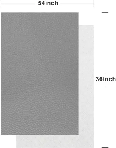Miniatura 4 de TORRAMI Material de tela sintética suave de piel sintética, hojas de piel sintética, 1 yarda, 54 x 36 pulgadas, 0.037 in de grosor para tapicería