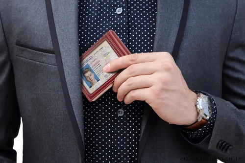 Miniatura 2 de SERMAN BRANDS Billeteras de cuero genuino minimalista con bloqueo RFID para hombres con clip para dinero, regalo fino