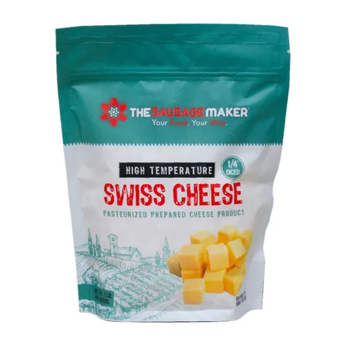 Miniatura 11 de The Sausage Maker® Queso cheddar de alta temperatura 5 libras de queso de alta temperatura para hacer salchichas, cubo cortado en cubitos de 1/4