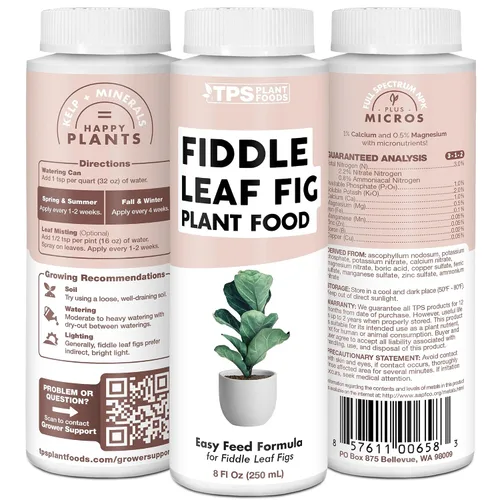 Miniatura 5 de Fiddle Leaf Fig Plant Food – Fertilizante líquido para hojas más grandes, raíces más fuertes y un nuevo crecimiento saludable, 8 onzas