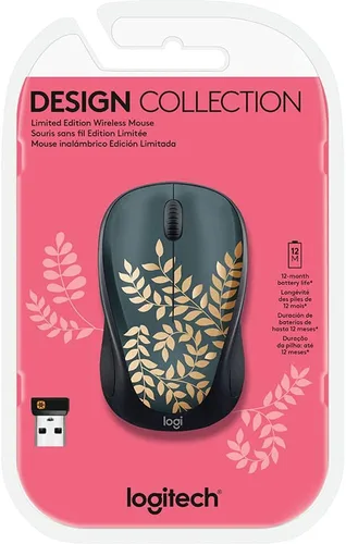 Miniatura 5 de Logitech - Design Collection - Mouse compacto inalámbrico de edición limitada con diseños coloridos - Golden Garden