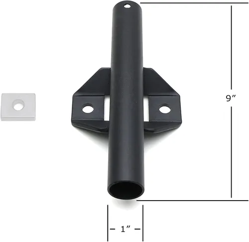 Miniatura 2 de iJDMTOY Kit de soporte de bandera de montaje lateral para carril de caja de camión, compatible con Toyota Tundra Tacoma, también otros camiones