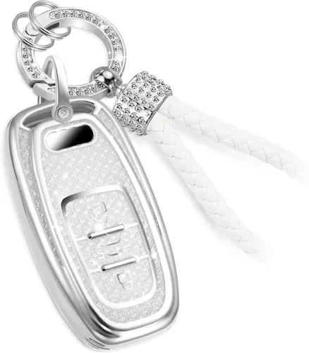 Miniatura 62 de para Buick - Funda para llavero con llavero de cuerda trenzada metálica anti-pérdida mejorada, carcasa suave de TPU exquisita para Avenir Envision