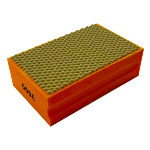 Almohadillas de pulido de mano de 3.5" para hormigón, granito y mármol, húmedo o seco, resina, grano #3000
