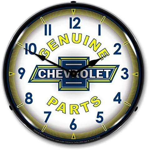 Nuevo Chevy Parts Vintage Style Retro Publicidad LED reloj iluminado - Envío gratis el siguiente día hábil a 48 estados inferiores