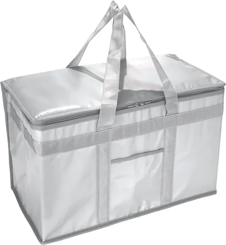 Miniatura 14 de Yalin XXXL - Bolsa térmica grande con aislamiento, enfriador de espuma de poliestireno para mantener los alimentos calientes o fríos, bolsa Negro