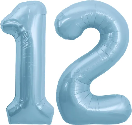 Miniatura 119 de TONIFUL 40 Inch Pastel Blue Number 8 Foil Balloons Large Mylar Foil Digital 8 Balloons for 8th Birthday, Gender Neutral Party, Baby Shower, Oro rosa