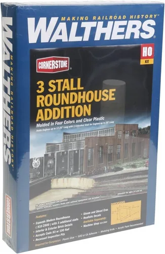Miniatura 7 de Walthers Cornerstone Serie Kit HO Scale 2-Stall Motor House & Accesorios
