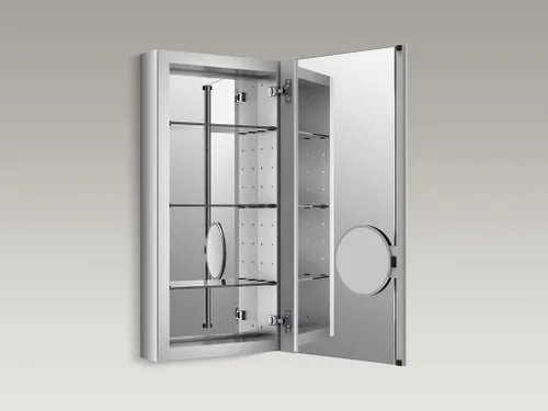Miniatura 4 de KOHLER 99001-NA Verdera - Botiquín de baño de 15 pulgadas de ancho x 30 pulgadas de alto con espejo de aumento, gabinete de pared de baño empotrado