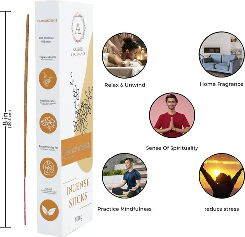 Miniatura 3 de Aakriti - Varillas de incienso Masala enrolladas a mano, 3.53 oz de aroma natural prémium orgánico (incienso)