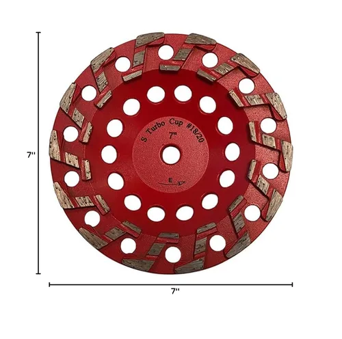 Miniatura 7 de Muelas abrasivas de diamante de alto rendimiento de 7 pulgadas para hormigón agresivo, pintura, epoxi, masilla, eliminación de revestimiento, grano