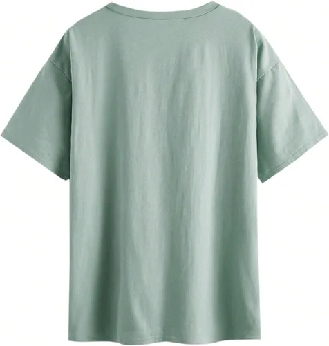 Miniatura 3 de SOLY HUX Camisetas de Gran Tamaño para Mujer Camisetas Gráficas Casuales Vintage Tops de Verano Camisas de Media Manga