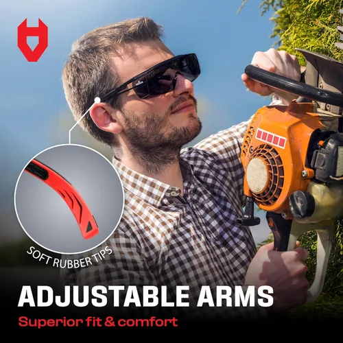 Miniatura 5 de NoCry Gafas de seguridad para mujeres y hombres – Gafas de seguridad con protectores laterales, antivaho y protección UV380 y certificación ANSI