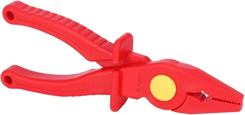 Miniatura 3 de Oumefar Herramienta de mano eléctrica de mano de 7,7 pulgadas de plástico cómodo agarre 1000 V Alicates de corte aislados de alto voltaje