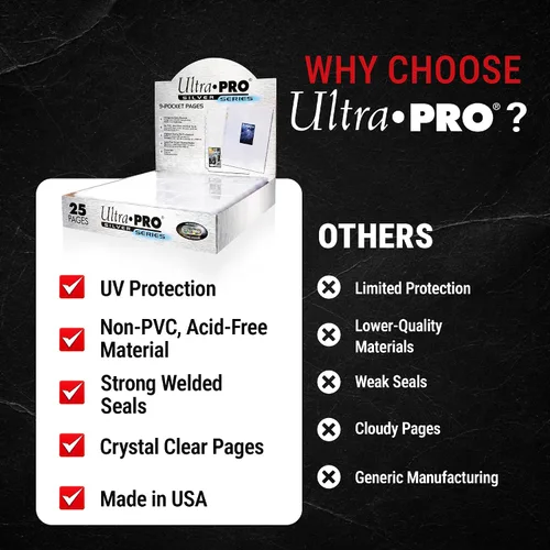 Miniatura 8 de Ultra Pro Silver Series 9 páginas de bolsillo (paquete de 25 unidades)