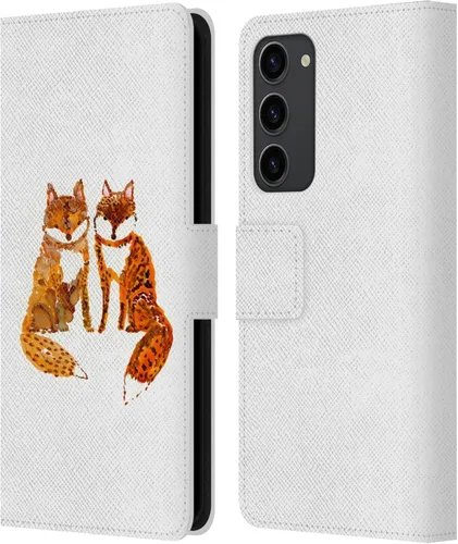 Miniatura 14 de Head Case Designs Officially Licensed Wyanne Blue Watercolour Bear Animals 2 Leather Wallet Case Compatible with Samsung Galaxy S23+ 5G