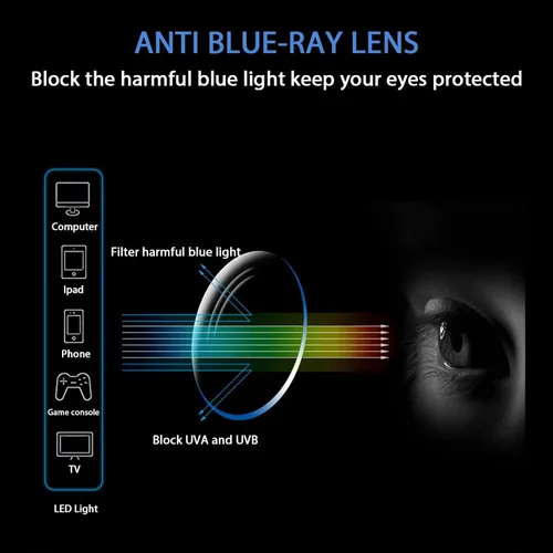 Miniatura 3 de One Power - Lentes de lectura con bloqueo de luz azul, lentes de lectura con ajuste automático, antirreflejos, ajuste automático, 5-2,5 veces