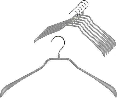 Miniatura 14 de Mawa by Reston Lloyd BodyForm Series - Percha antideslizante que ahorra espacio para chaquetas, trajes y abrigos, 16-1/2 pulgadas, estilo 42/L, Plata