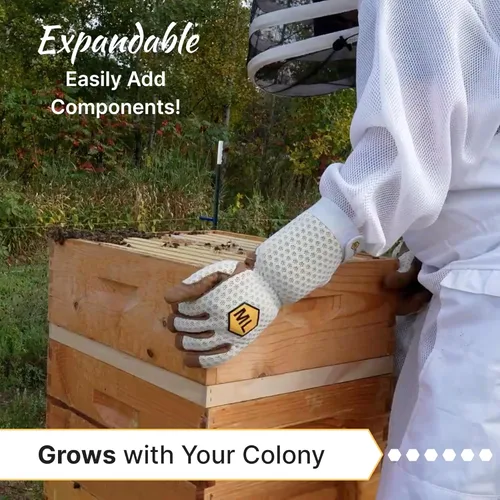Miniatura 6 de Kit completo de colmena de abejas, sin pintar, ensamblado, fabricado en los Estados Unidos