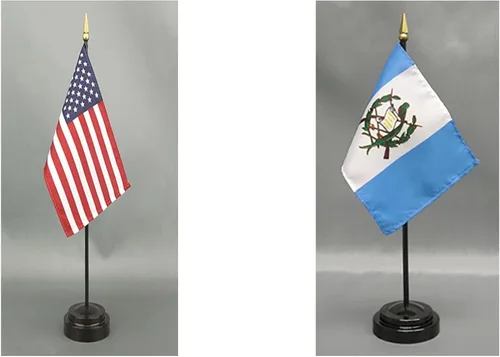Miniatura 92 de Juego de banderas de escritorio de Afganistán, hecho en Estados Unidos, de rayón de 4 x 6 pulgadas, escritorio de oficina y pequeñas banderas