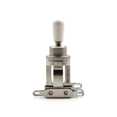 Miniatura 9 de Switchcraft - Interruptor de palanca de 3 vías con punta auténtica, palanca corta para guitarra eléctrica Les Paul (punta crema)