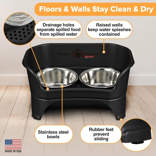 Miniatura 4 de Neater Feeder Express Cuencos para perros a prueba de desorden, elevados para razas de tamaño mediano a grande, cuenco de comida para perros sin