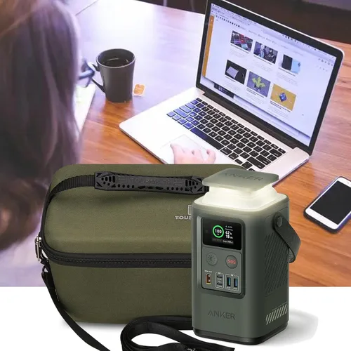 Miniatura 8 de Tourmate Anker PowerCore Reserve 192Wh Power Bank 60,000mAh LiFePO4 Cargador portátil de 60 W de energía portátil, solo funda (verde militar)