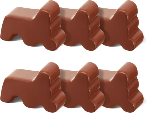 Miniatura 12 de Kigeli 6 patas de resina para macetas de jardín para exteriores, 3 pulgadas de largo, 1.5 pulgadas de alto, flores hechas a mano, elevador
