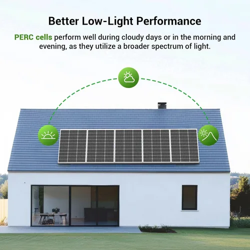 Miniatura 4 de HQST Panel solar monocristalino de 100 vatios y 12 V con conectores solares, módulo de alta eficiencia de energía fotovoltaica para carga