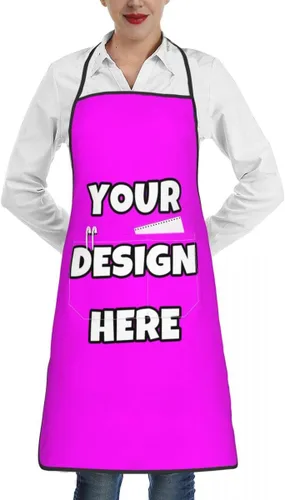 Miniatura 49 de Delantal personalizado con logotipo de imagen, nombre de texto, delantales de cocina personalizados para chef para hombres y mujeres