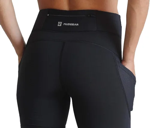Miniatura 2 de MudGear Capri Flex-Fit - Leggings de compresión de cintura alta con bolsillos para mujer