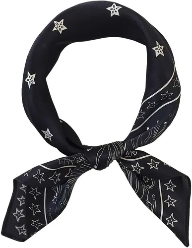 Miniatura 29 de FONYVE Bufandas 100% de seda de morera para mujer, bufanda cuadrada ligera de satén para la cabeza, bufanda pequeña de seda para dormir, 21 x 21