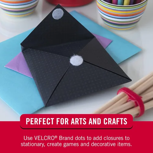 Miniatura 8 de VELCRO Brand Puntos con adhesivo Círculos redondos de velcro con parte trasera adhesiva 5/8 pulgadas, paquete de 80 Artes y manualidades