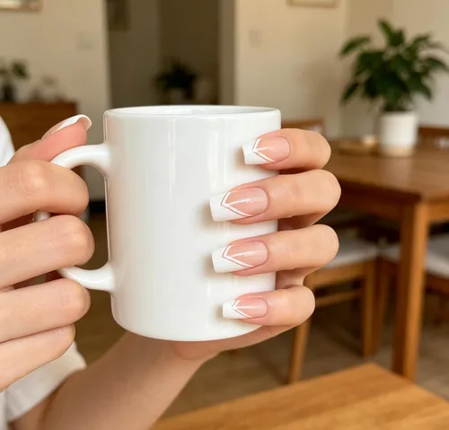 Miniatura 15 de Elevenail - Uñas postizas de longitud media, punta vino rojo, uñas postizas de cobertura total, uñas postizas cortas, uñas falsas, uñas falsas Rojo
