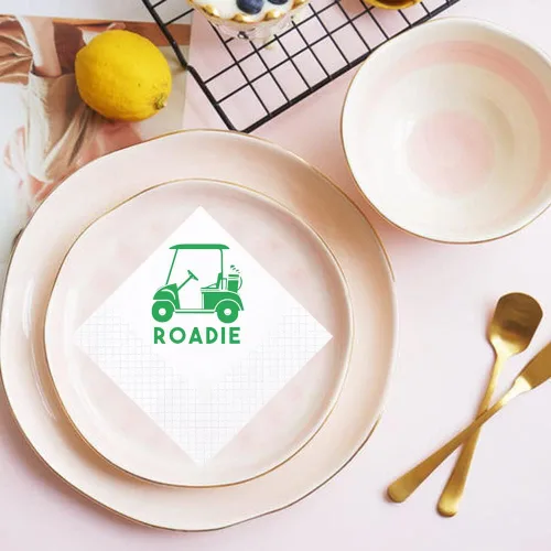 Miniatura 6 de Servilletas de cóctel de golf, paquete de 100 servilletas de papel con temática de golf Par-Fect Together para boda, ensayo, cena, despedida