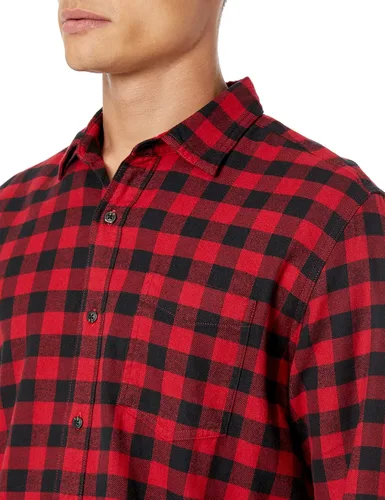 Miniatura 3 de Tienda Essentials - Camisa de franela de manga larga para hombre (disponible en tallas grandes y altas)
