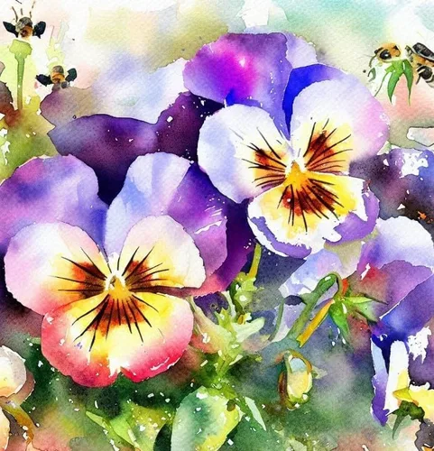 Miniatura 3 de Viola wittrockiana 'Swiss Giants' (Pansy, Mixed) Semillas de flores, grandes, flores vistosas, aspecto distintivo, altamente atractivo