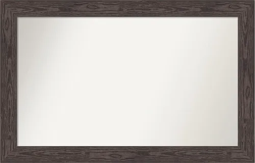 Miniatura 479 de Amanti Art Espejo personalizado, espejo de baño negro puente, espejo de pared o espejo de tocador de baño sobre el fregadero (26 x 26 pulgadas)