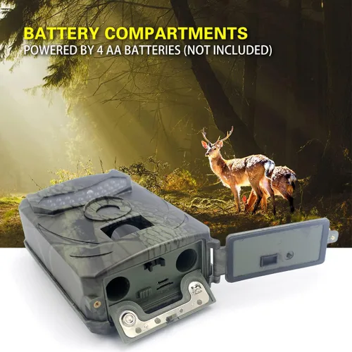 Miniatura 2 de Mini cámara de sendero, cámara de juego de 20MP 1080P con visión nocturna activada por movimiento de 120°, cámara de caza impermeable IP54 con 26