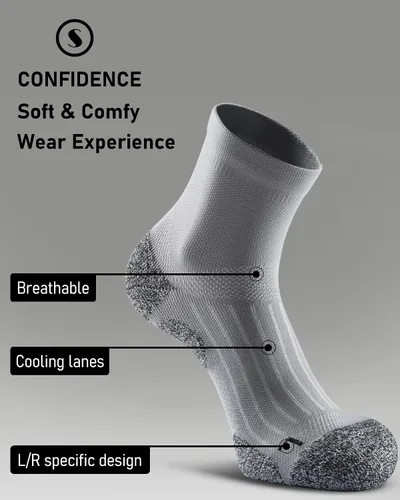 Miniatura 5 de Calcetines de compresión para hombres y mujeres, calcetines acolchados para correr y senderismo
