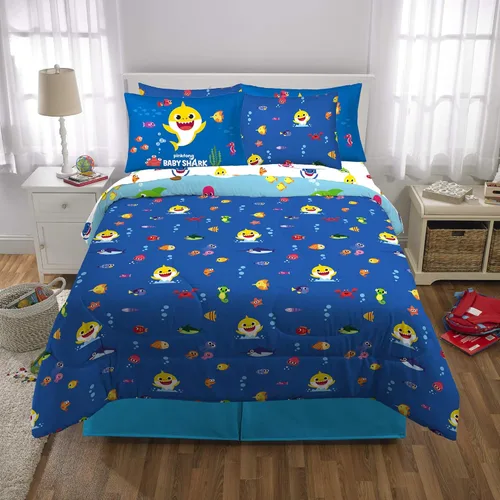 Miniatura 12 de Franco - Juego de edredón y sábanas supersuaves con funda, para niños, 7 piezas, tamaño matrimonial, Five Nights At Freddy's Cinco noches en Freddy's