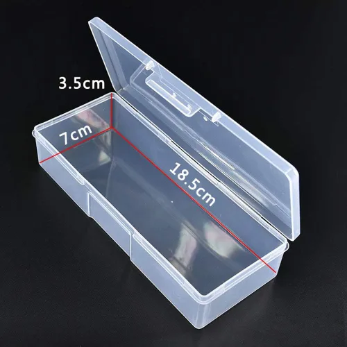 Miniatura 2 de Organizador de viaje para cosméticos de maquillaje, caja de lápices para brochas de papelería, píldoras, suplementos, portátil, 7.3 x 2.8 x 1.4