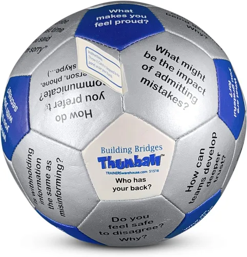 Miniatura 13 de Trainers Warehouse Colección Thumball de 6 pulgadas, 32 indicaciones para conversación, formación de equipos, relación y entrenamiento