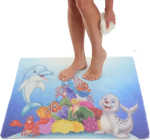 Miniatura 12 de Tapete de ducha antideslizante para bañera - Tapete de baño de lufa para baño - Tapete de baño de 40 x 16 pulgadas - Alfombra de baño antideslizante
