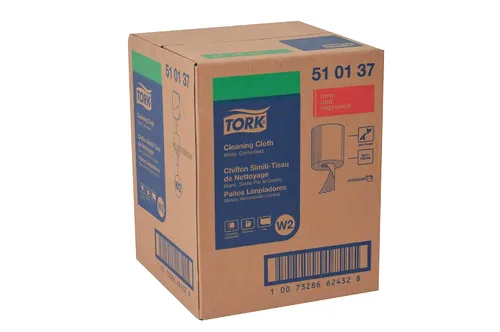 Miniatura 7 de Tork Paño de limpieza Blanco W2, reutilizable, 1 x 500 Paños, 510137