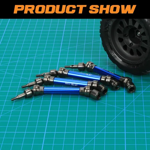 Miniatura 6 de RCAWD Eje de transmisión para ARRMA 1/10 New Big Rock (no para Old Big Rock) Crew CAB 4x4 V3 3s BLX Brushless Monster Truck RTR Upgrades, eje de Azul