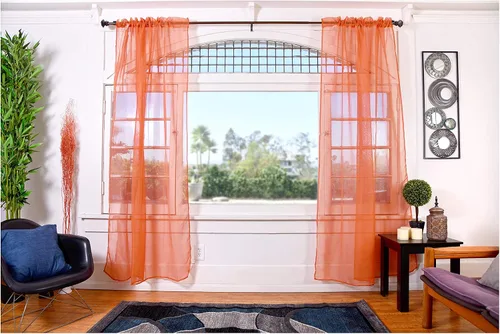 Miniatura 16 de All American Collection - cortinas Doli transparentes, 2 unidades Blanco