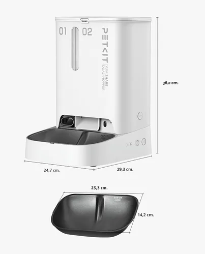 Miniatura 9 de PETKIT - Alimentador automático para gatos y perros con cámara, captura de movimiento impulsada por IA, video HD 1080P con visión nocturna, WiFi